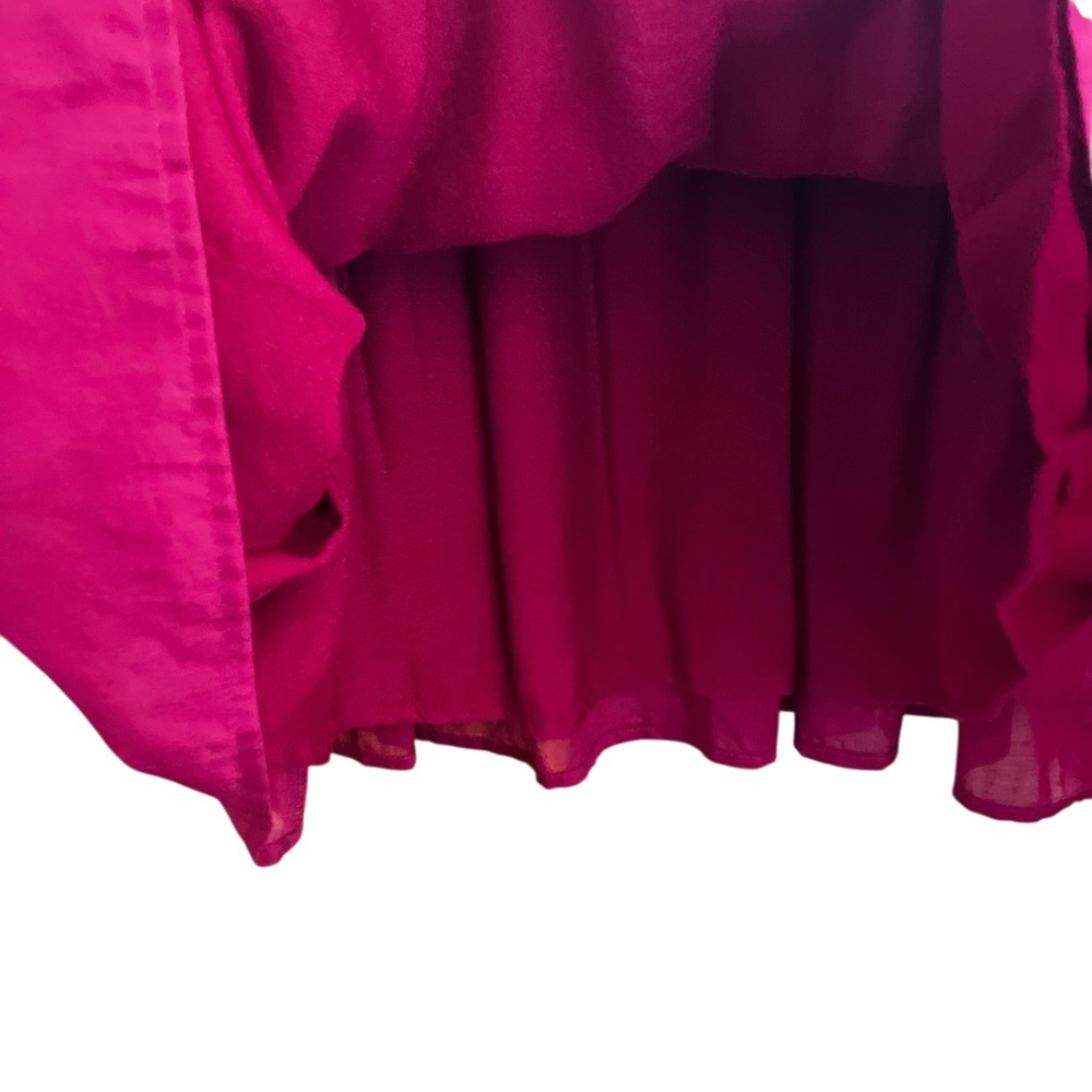 CO OP Barneys New York Strapless Pleated Fuchsia Party Dress Size 2 - Picture 7 of 7